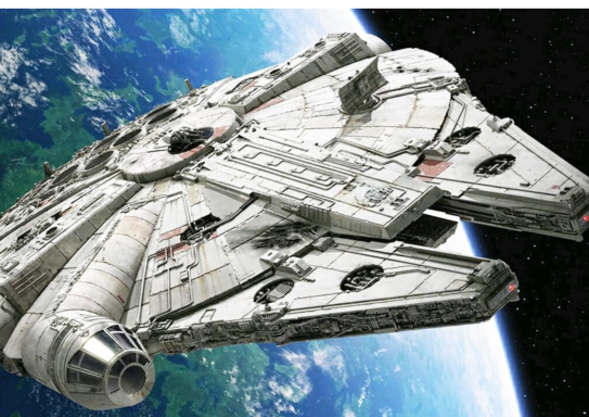 Cuadro sublimado Star Wars. Halcon milenario